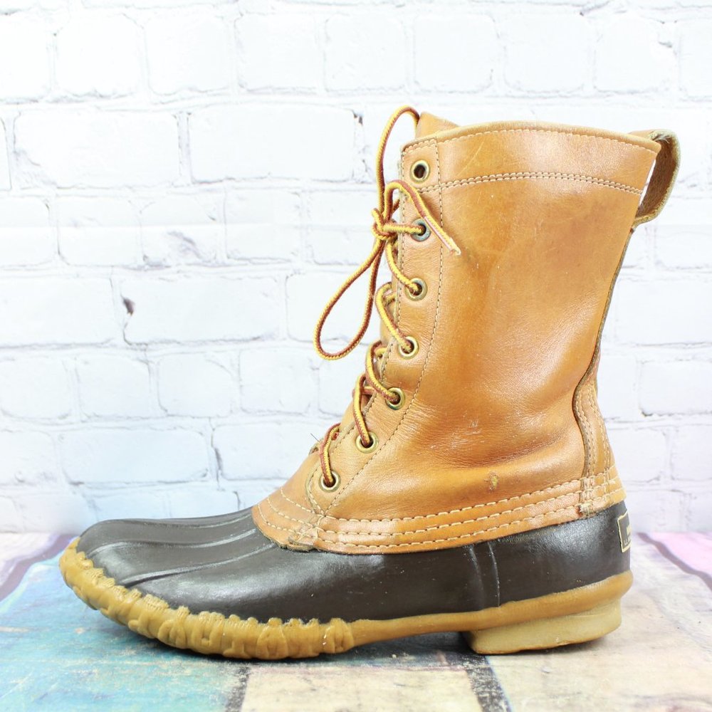 VTG! LL Bean Maine Hunting Unlined Duck Boots Sz 8